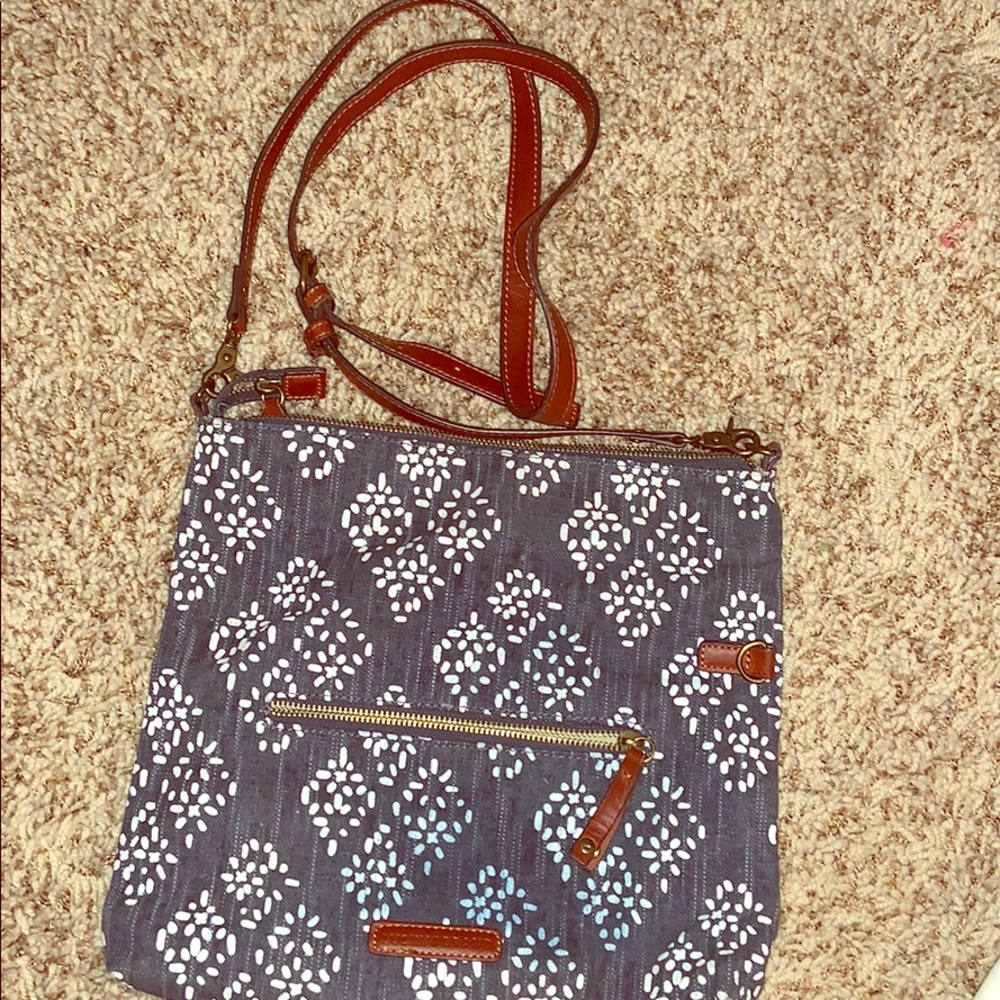 Lucky Brand Crossbody Summer Daisy denim